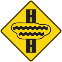 Flooded Pavement sign