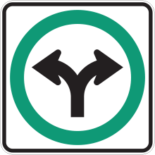 Obligation de tourner à droite ou à gauche