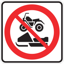 Accès interdit aux motoquads et aux motoneiges