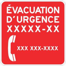 Évacuation d'urgence
