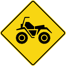Off-Highway Vehicle Crossing Sign or Designated Shared Roadway Sign (OHV)