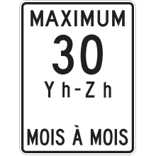 Limite de vitesse 30 km/h