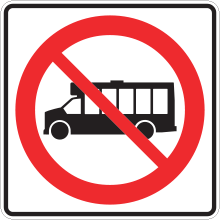 Accès interdit aux minibus