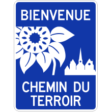 Identification de la route touristique (Chemin du Terroir)
