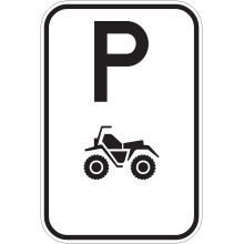 Parking Permitted (Quad Bike) sign