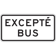 Excepté bus