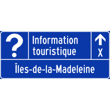 Acheminement vers un bureau d’information touristique (Îles-de-la-Madeleine)