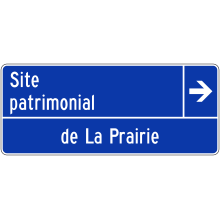 Entrée du site patrimonial (La Prairie)
